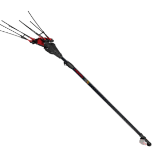 Abbacchiatore a batteria VERTIGO CARBON L 18V asta 2,4 - 3,3 MT completo di 2 batterie 7,8 ah e caricabatterie rapido CASTELLARI